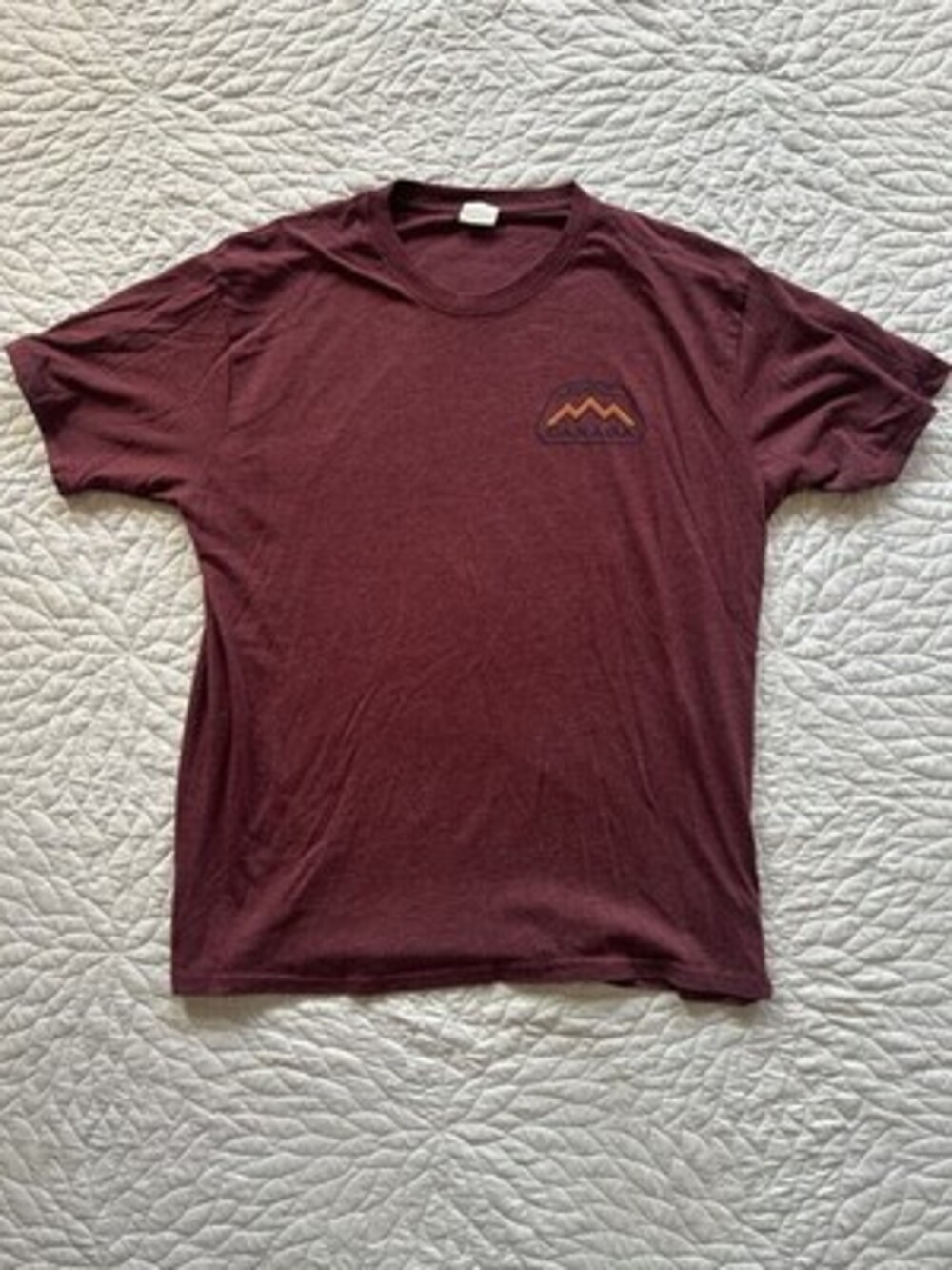 Lago T-Shirt Size L Burgundy Casual
